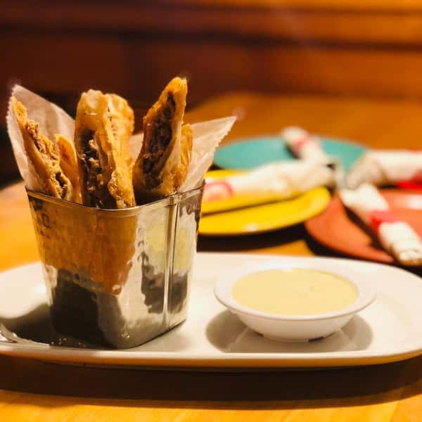 Garlic Roasted Pork Flautas