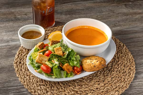 1/2 House Salad & Soup