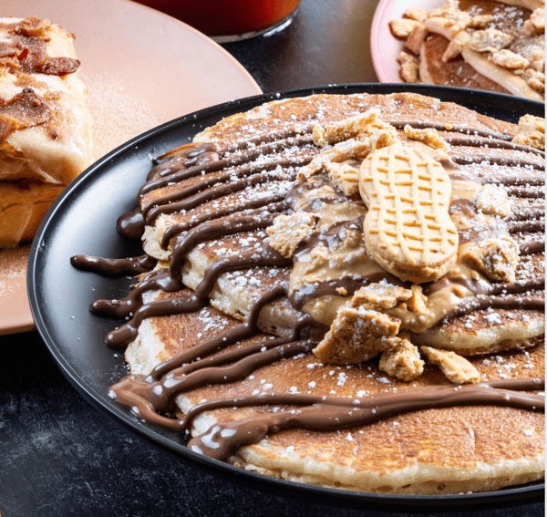 Peanut Butter & Nutella Pancakes