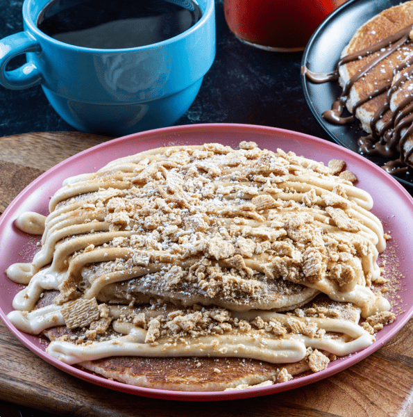 Cinnamon Roll Pancakes