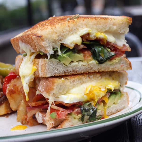 Grilled Sourdough Breakfast Melt.
