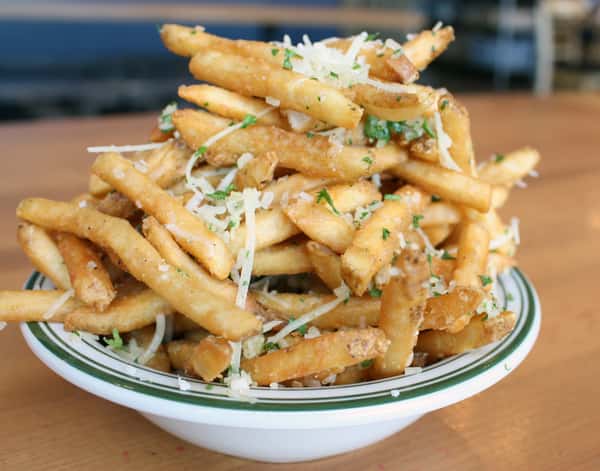 "BOTTOMLESS" Garlic Parmesan Fries