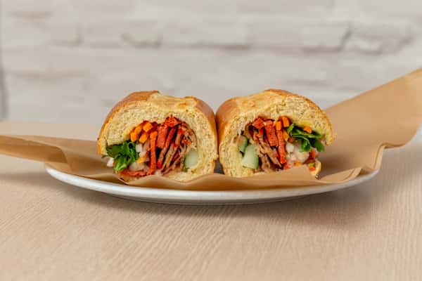 BBQ Pork And Homemade Sausage Banh Mi