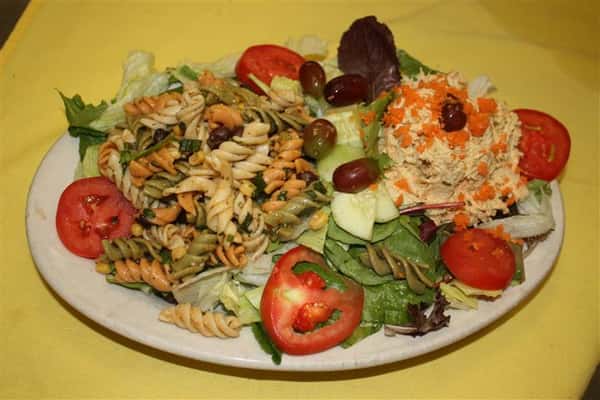 pasta salad with various vegetables