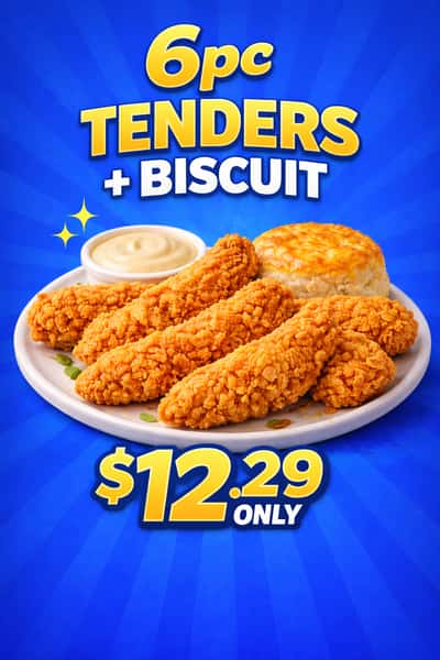 6PC TENDERS + BISCUIT
