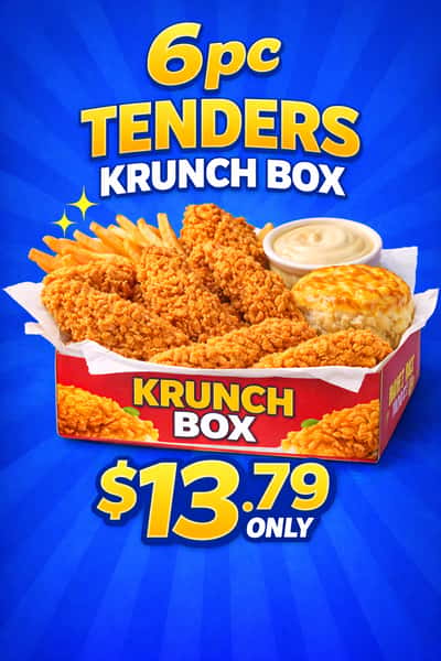 6PC Tenders KRUNCH BOX