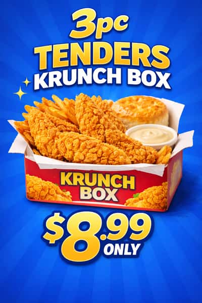 3PC tenders KRUNCH BOX