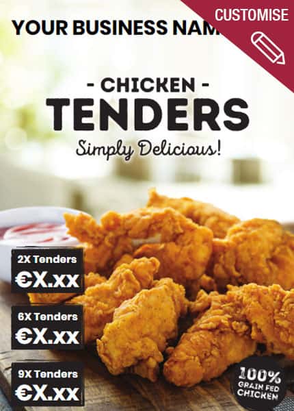 Tuesday evening special 10 chicken tenders for 11.99