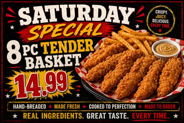 SATURDAY SPECIAL 8PC TENDERS BSK