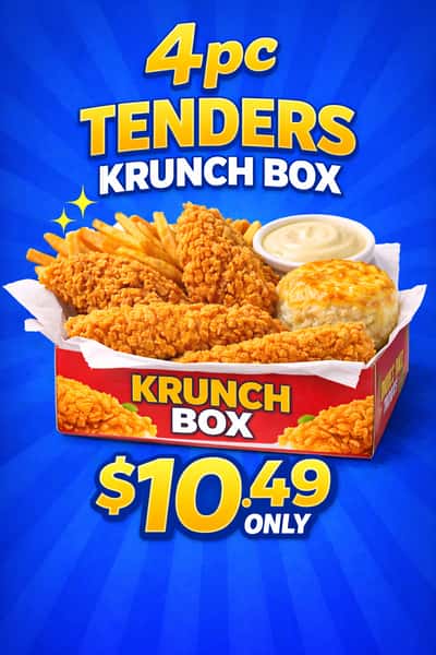 4PC Tenders KRUNCH BOX