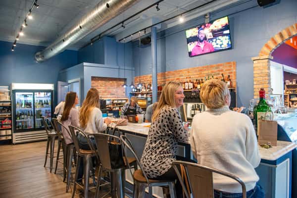 group of people sitting inside the business