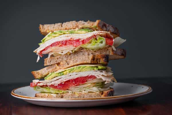 Lunch Summer Turkey Stack Sandwich