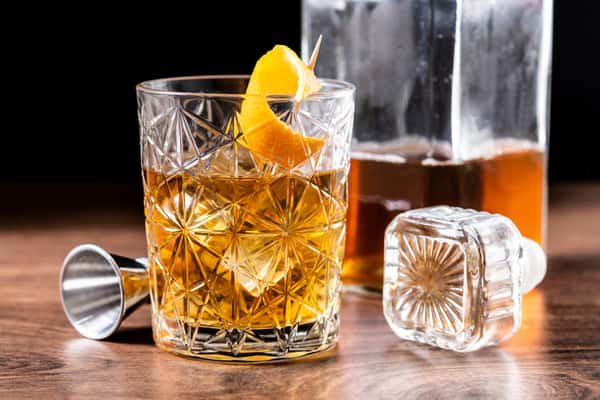 Old fashioned cocktail