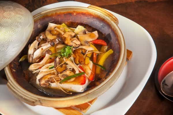 Tofu Steak with Mixed Mushrooms