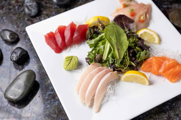 Assorted Sashimi Teppan Dinner Menu OSabi Japanese Restaurant