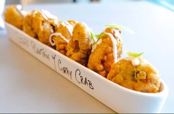 Crab Stuffed Plantain w/ Shell Shack Lemon Dipping Sauce