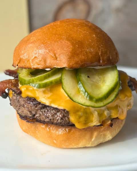 Drake Maye RedZone Bacon Cheeseburger
