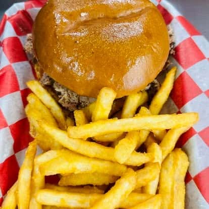 burger and fries
