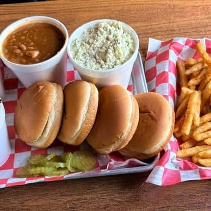 sliders and fries