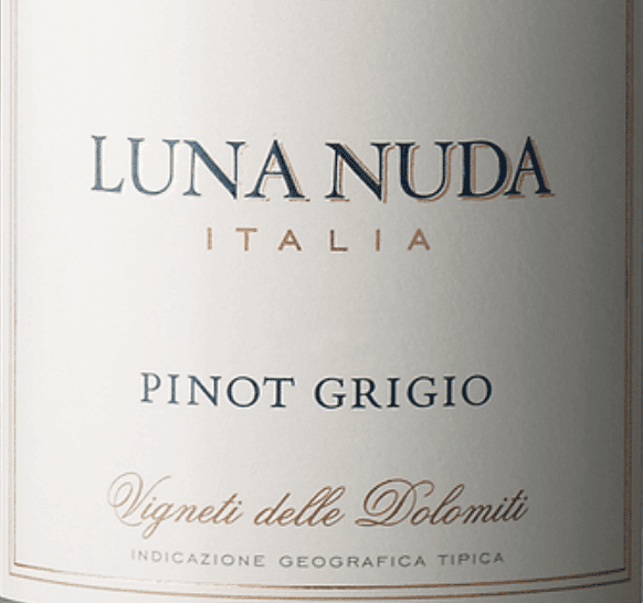 Pinot Grigio, Luna Nuda, Veneto Italy