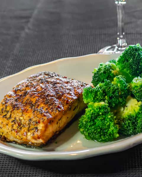 Honey Dijon Glazed Salmon