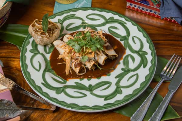Vegan Al Pastor Mushroom Enchiladas