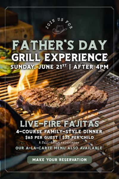 4-Course Grill live-fire fajitas