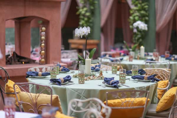 Patio dining area