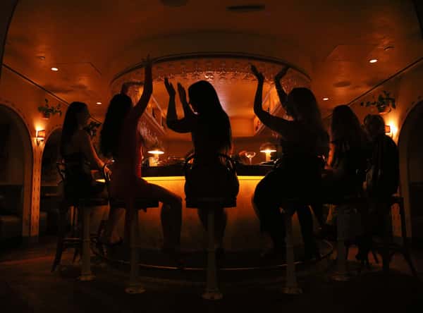 girls at a bar