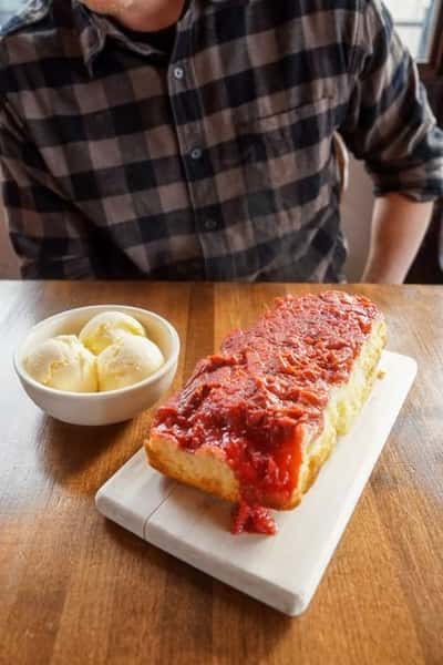 Strawberry Rhubarb Cake