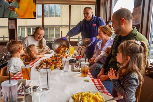 Family enjoying a Seafeast