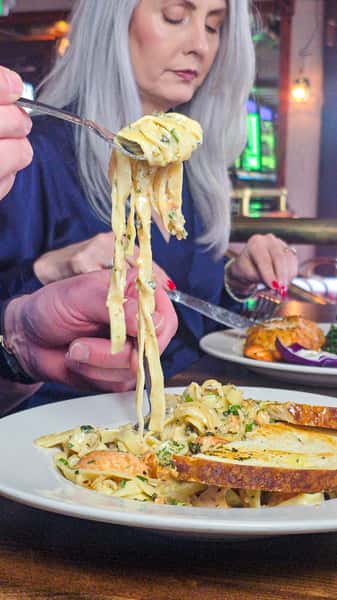 Smoked Salmon Fettuccine