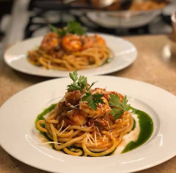 Shrimp and Mushroom Puttanesca