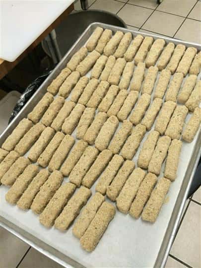 Homemade mozzarella Sticks