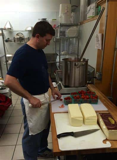 Making Bacio Cheese