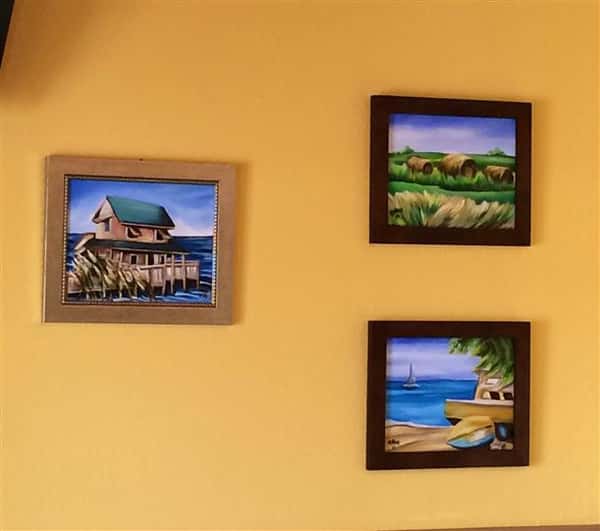Local Art framed on a wall