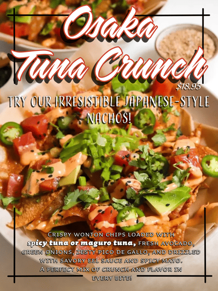 Osaka Tuna Crunch (Japanese Style Nachos)