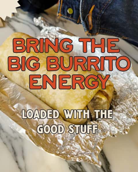A burrito should bring the whole meal together.

Start with a warm, steamed Mi Rancho flour tortilla, choose your protein, then pick five fixin’s to make it yours.

Rolled up for lunch, dinner, after practice, before the game or whenever the day calls for something substantial.

Use the link in bio to order Two Step now for pick-up + delivery.