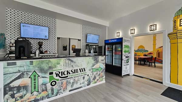 Interior view and front counter of Rickshaw Pakistani & Indian Street Eats