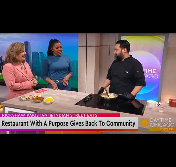Rickshaw Pakistani & Indian Street Eats chef making an appearance on Daytime Chicago - WGN