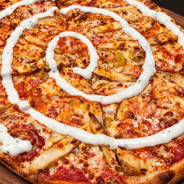 Appetizing restaurant dish on warm wood