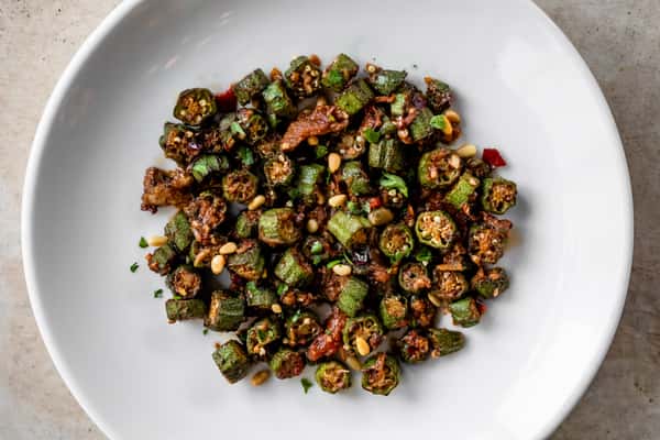 Charred Okra