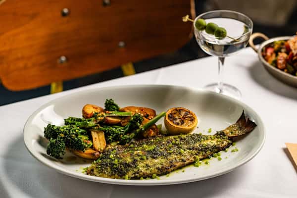 Mediterranean Bass Sugo Verde