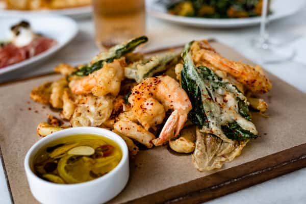 food on a platter