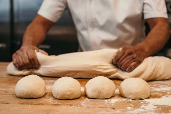 pizza dough making
