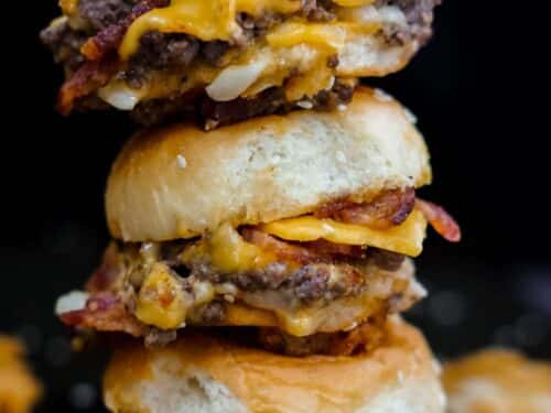 *Bacon Cheeseburger Sliders