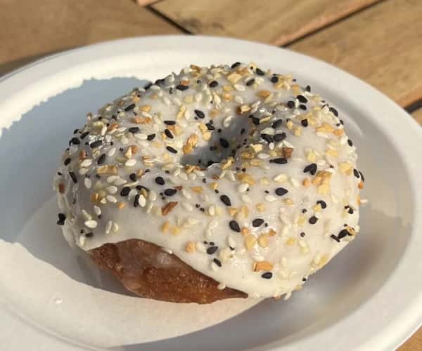 White chocolate donut