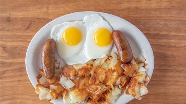 Two Eggs (Any Style) with Home Fries or Hash Browns