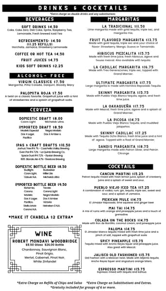 DRINKS AND COCKTAILS
