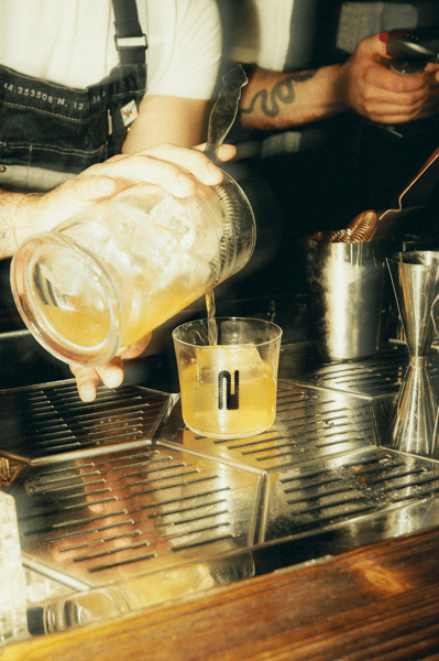 Drinks poured at Indio Brewing